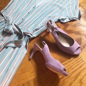 Nine West Light Purple Pumps, Size 7